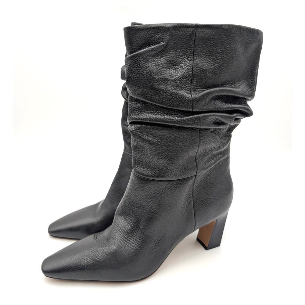 Vince Camuto Skylar Slouch Boots Pointed Toe Women's Black Size US11M EU42.5